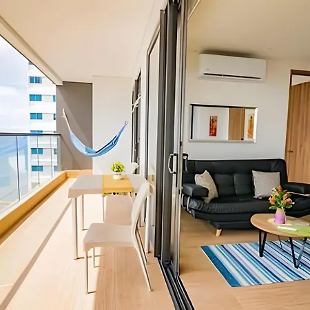 Apartamento Nuevo De 1 Con Vista Al Mar Y Al Cartagena